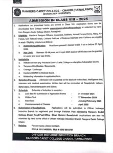 cadet college Chakri Admission