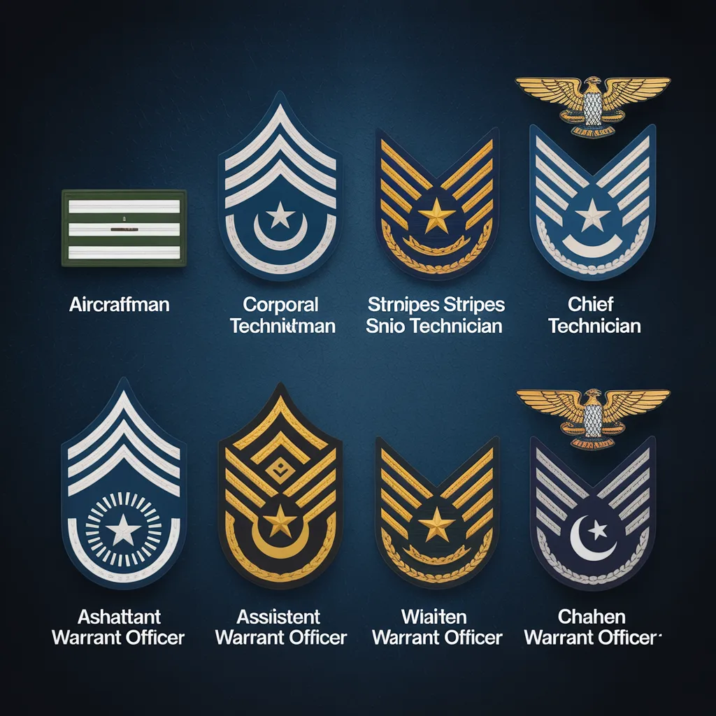 airmen ranks in pak air force