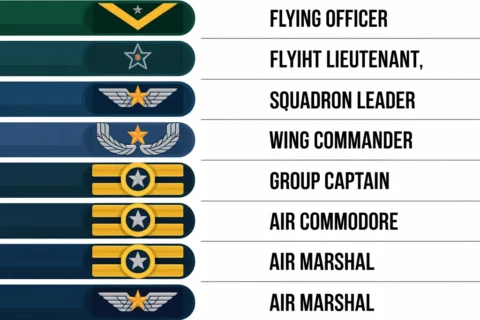 officer ranks in pakistan air force