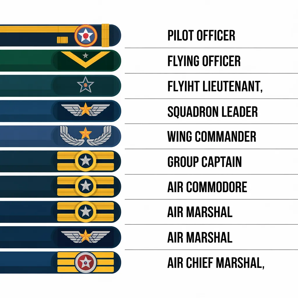 officer ranks in pakistan air force