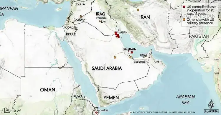 US Military Bases in Middle East 2026