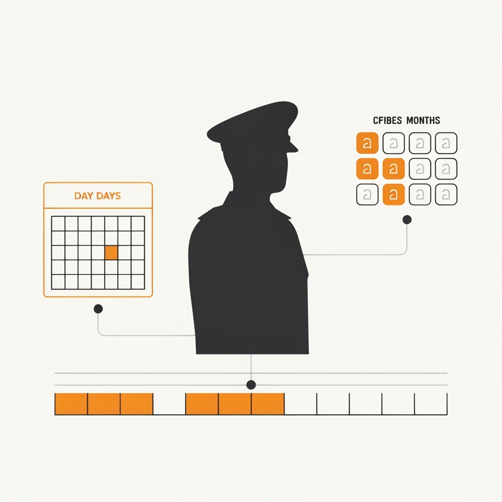 military service duration calculator
