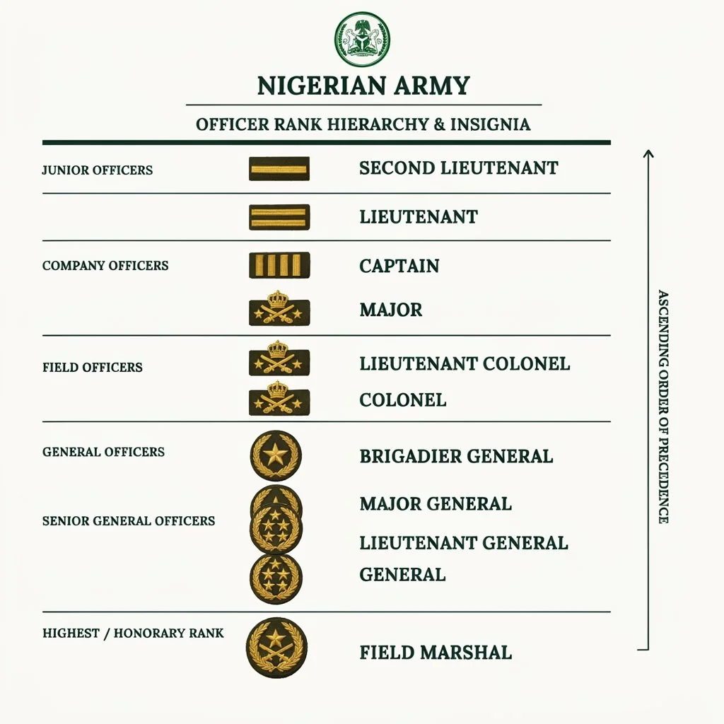 Nigerian Army Ranks Insignia