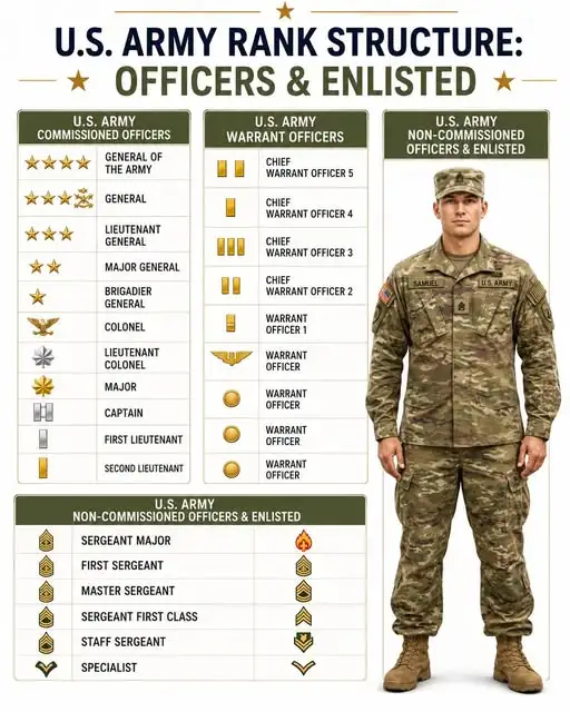 us army ranks hierarchy
