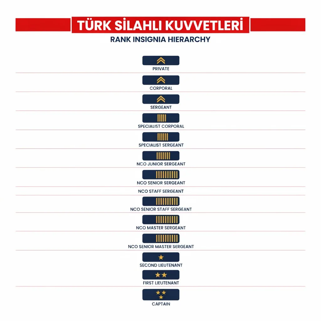 Turkish Military Ranks Insignias
