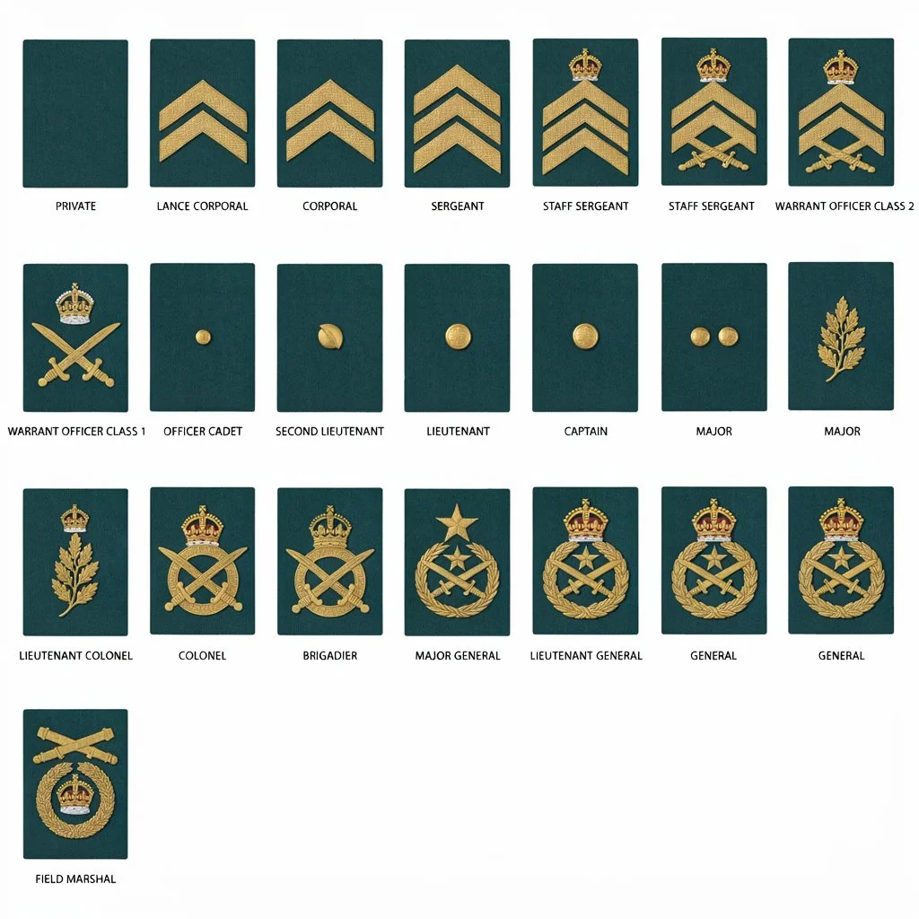 british military ranks & insignia