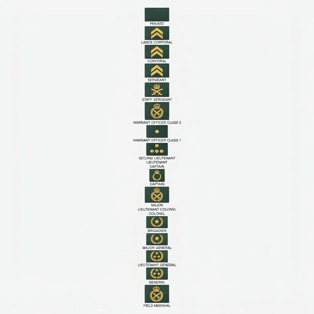 british military ranks & insignia