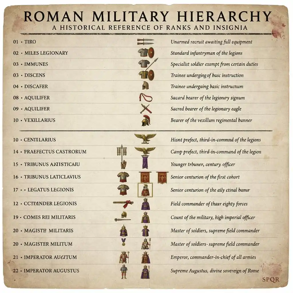 Roman Military Ranks & Insignias