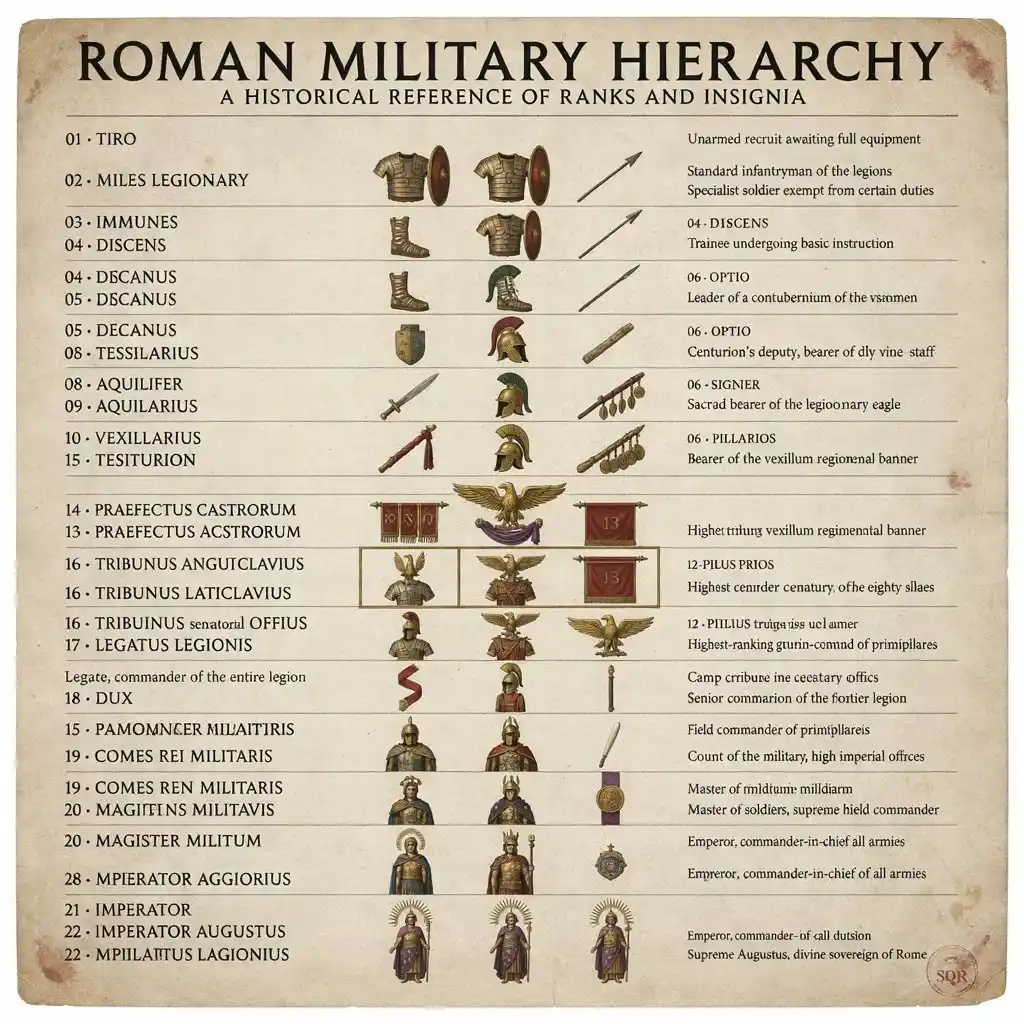 Roman Military Ranks & Insignias