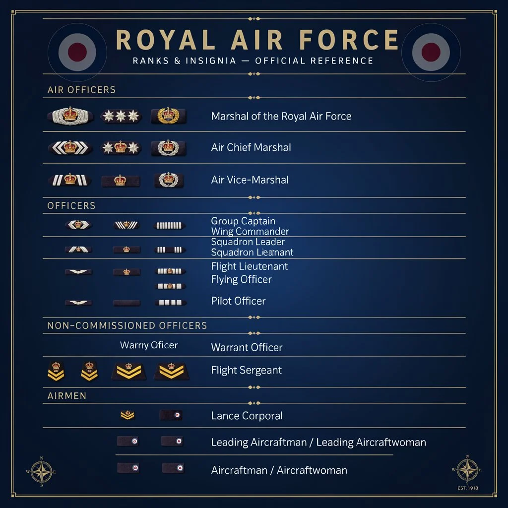 british air force ranks insignia
