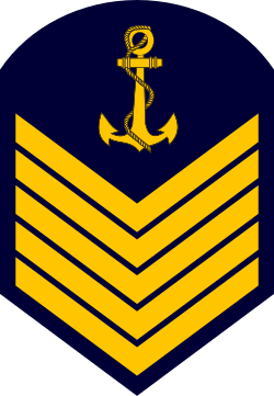 Primeiro-Sargento naval sleeve insignia
