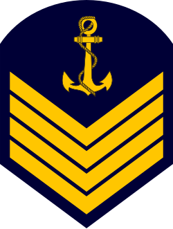 Segundo-Sargento naval sleeve insignia