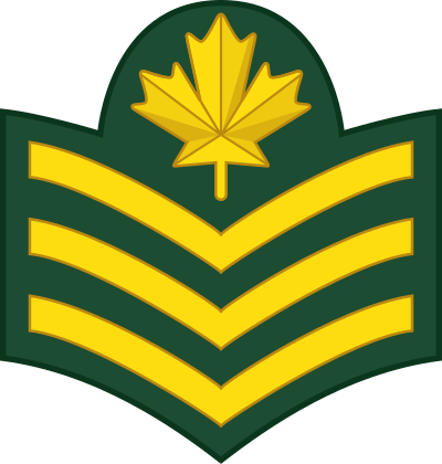 Canadian Army Sergeant rank insignia