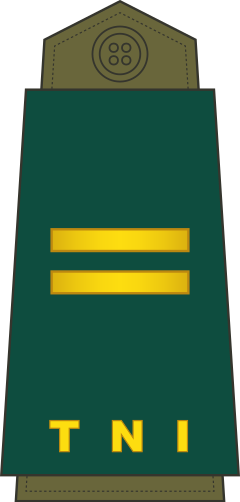 Letnan Satu shoulder/sleeve insignia