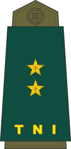 Mayor Jenderal shoulder/sleeve insignia