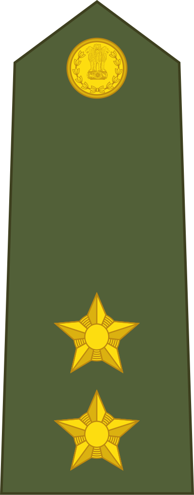 Lieutenant of the Indian Army insignia