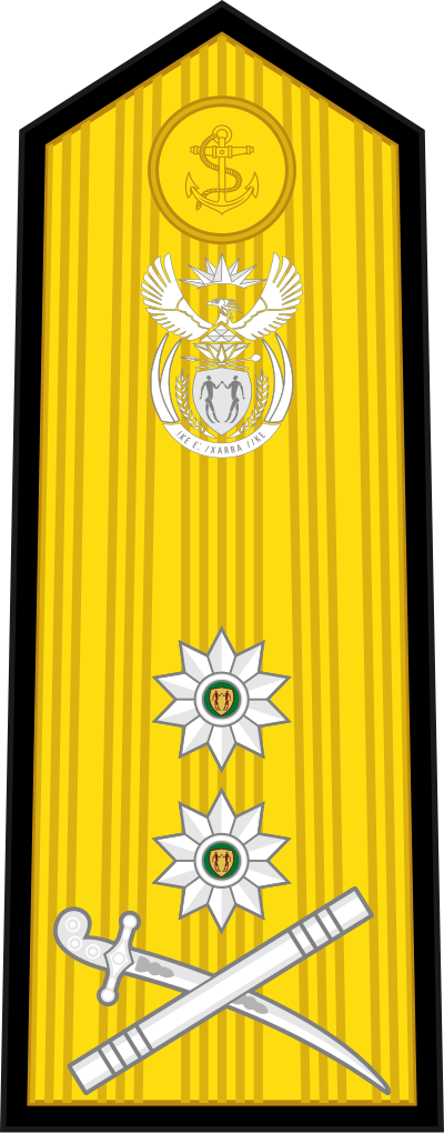 SA Navy Rear Admiral shoulder insignia