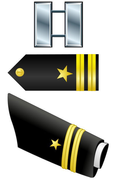 US Navy Lieutenant insignia - two sleeve stripes