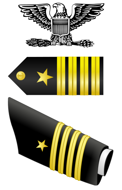 US Navy Captain insignia - four sleeve stripes