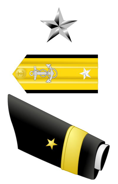 US Navy Rear Admiral Lower Half insignia - one star