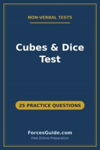 Cubes and Dice Test — 25 practice questions with answers for ISSB and Pakistan Army initial test preparation