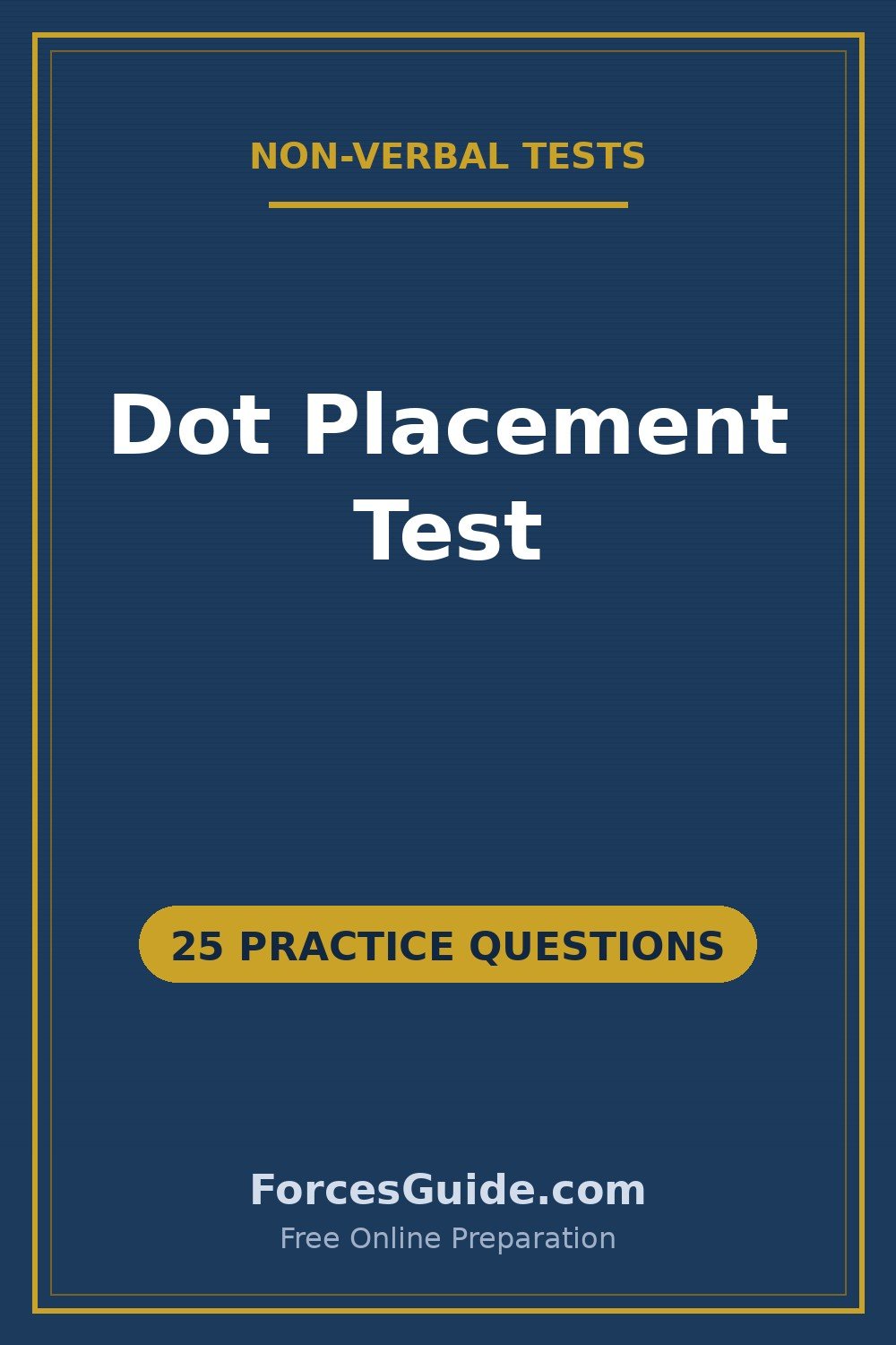 Dot Placement Test — 25 practice questions with answers for ISSB and Pakistan Army initial test preparation