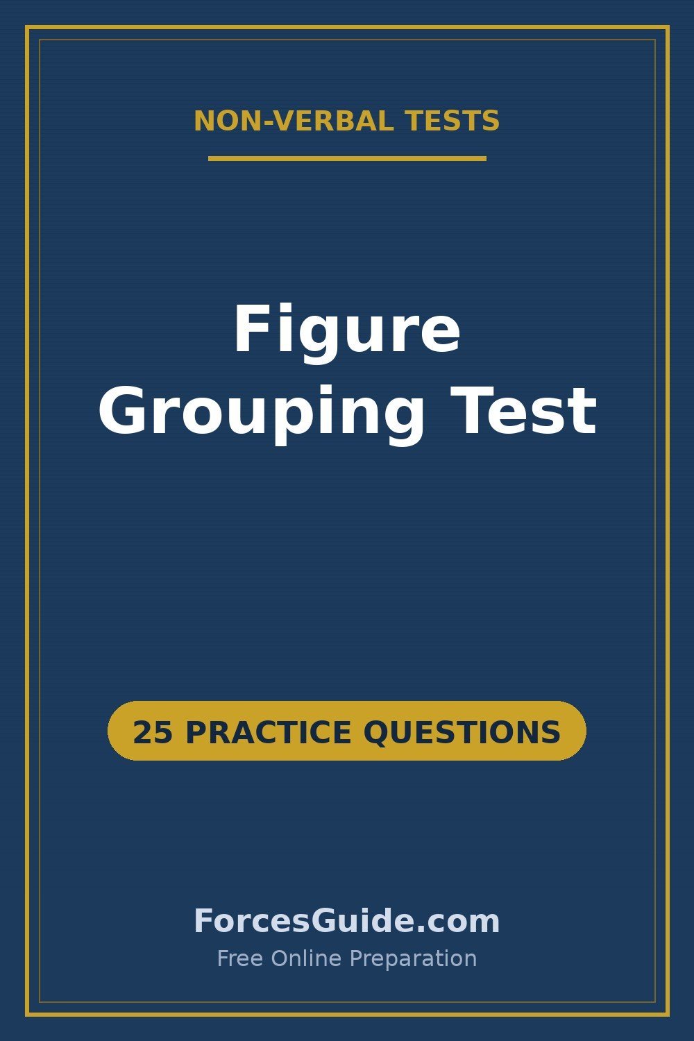 Figure Grouping Test — 25 practice questions with answers for ISSB and Pakistan Army initial test preparation