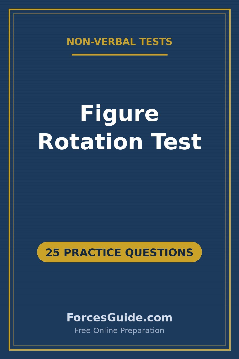 Figure Rotation Test — 25 practice questions with answers for ISSB and Pakistan Army initial test preparation