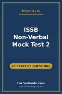 ISSB Non-Verbal Mock Test 2 — 25 practice questions with answers for ISSB screening preparation