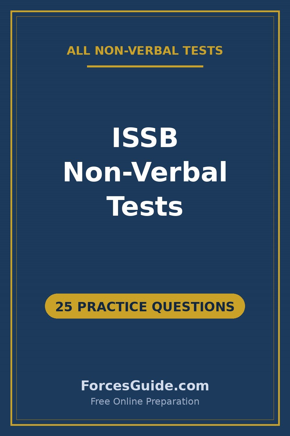 ISSB Test Preparation — all non-verbal practice tests in one place for ISSB screening preparation