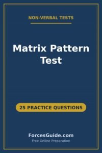 Matrix Pattern Test — 25 practice questions with answers for ISSB and Pakistan Army initial test preparation