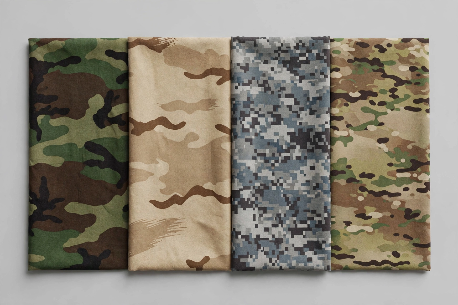 Military camouflage patterns
