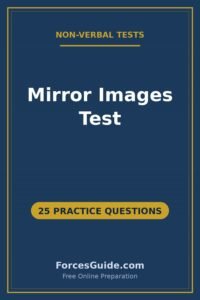 Mirror Images Test — 25 practice questions with answers for ISSB and Pakistan Army initial test preparation