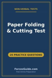 Paper Folding & Cutting Test — 25 practice questions with answers for ISSB and Pakistan Army initial test preparation