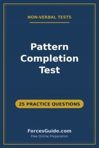 Pattern Completion Test — 25 practice questions with answers for ISSB and Pakistan Army initial test preparation